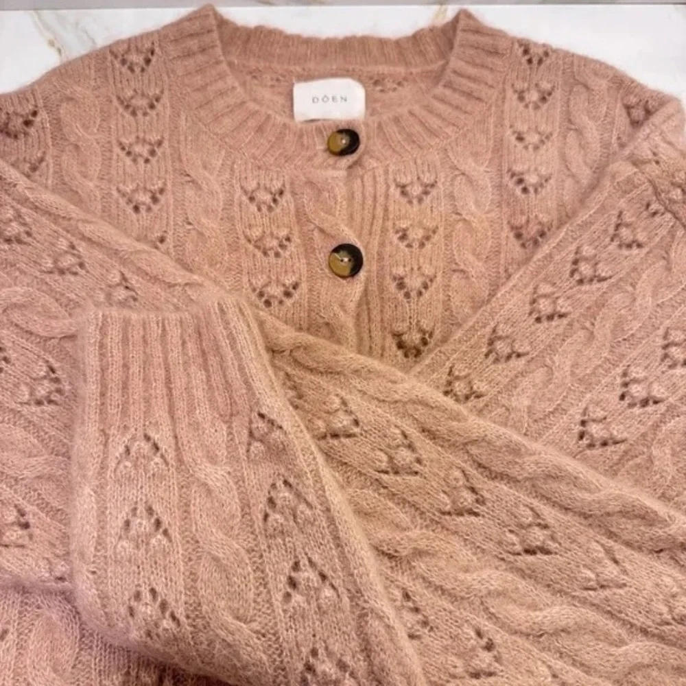 DOEN Cardigan Adler Knit Clay Pink - Picture 3 of 8